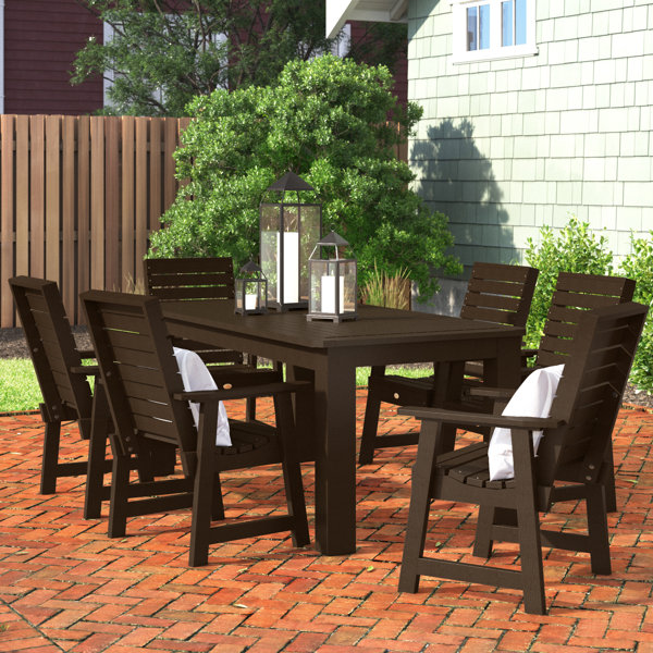 Plastic resin outdoor online dining table